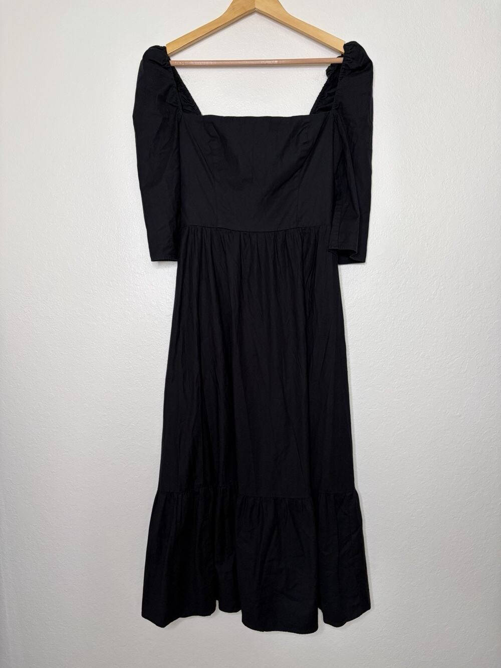 Reformation Cyprus Dress in Black Size 6 Goth Romance Whimsical Dark Cottage
